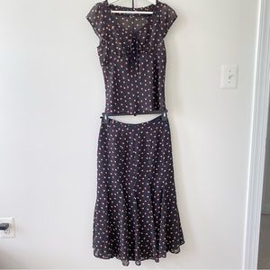 Kasper Women’s Polka Dot Skirt Set